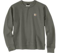 Carhartt Relaxed Fit Midweight French Terry Crewneck Felpa da donna, verde, taglia S per donne
