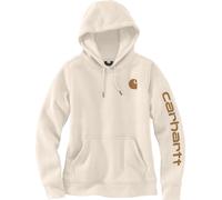 Carhartt Clarksburg Logo Felpa con cappuccio da donna, marrone-beige, taglia S per donne