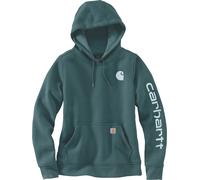 Carhartt Clarksburg Logo, felpa donna con cappuccio XS female Verde Scuro (Gm1)