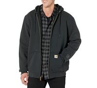 Carhartt Felpa Rutland con Zip Frontale, con Fodera in Tessuto Termico Uomo, Nero (Nero), L
