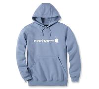 Carhartt Felpa Vestibilità Ampia, Media Pesantezza, Con Grafica Del Logo, Uomo, Blu (Skystone), XS