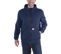Carhartt Wind Fighter, impermeabile con cappuccio zip S male Blu Scuro