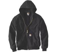 Carhartt Firm Duck Insulated Flannel-Lined Active Giacca in tessuto, nero, Taglia L
