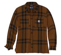 Carhartt - Women's Midweight Flannel L/S Plaid Shirt - Camicia L marrone