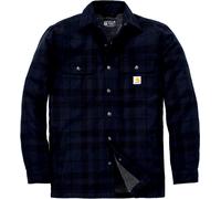 Carhartt Relaxed Fit Flannel Sherpa-Lined Shirt Giacca in tessuto, nero-blu, taglia M per maschi