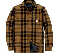 Carhartt Flannel Sherpa, camicia/giacca in tessuto S male Marrone Chiaro/Nero