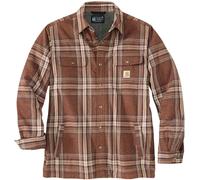 Carhartt Flannel-Sherpa, camicia/giacca XXL male Marrone/Grigio (227)