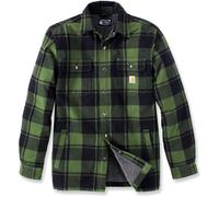 Carhartt Heavyweight Flannel Sherpa Camicia, verde, taglia M