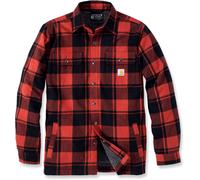 Carhartt Heavyweight Flannel Sherpa Camicia, rosso, taglia S