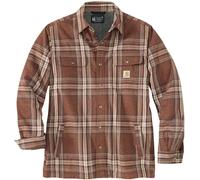 Carhartt Flannel Sherpa Lined Camicia, marrone, Taglia S