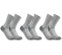 Carhartt Force Crew, calze 3-pack L male Grigio Chiaro