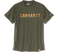 Carhartt Force Flex Block Logo Maglietta, oliva, Taglia S