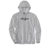 Carhartt Felpa con cappuccio Force Logo Lightweight, Grigio L da uomo