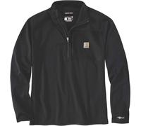 Carhartt Force Ironwood Relaxed Half-Zip Felpa a collo finto, nero, taglia M per maschi