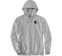 Carhartt Signature Logo Felpa con cappuccio Relaxed Fit, grigio, taglia XL per maschi