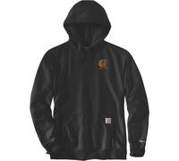 Carhartt Signature Logo Felpa con cappuccio Relaxed Fit, nero, taglia M per maschi