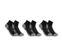 Carhartt Force Midweight Low Cut Calzini (3 paia), nero, taglia L per maschi
