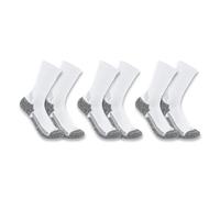 Carhartt Force Midweight Crew Sock 3 Pack Calzini, Bianco, M (Pacco da 3) Donna