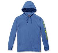 Carhartt Force Pesca Graphic Hoodie, Azzurro chiaro, Taglia XS