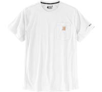 Carhartt Force Relaxed Fit Midweight Short Sleeve Pocket Maglietta, bianco, taglia M per maschi