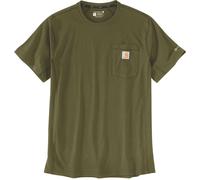 Carhartt Force Relaxed Fit Midweight Short Sleeve Pocket Maglietta, verde-marrone, taglia 2XL per maschi