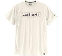 Carhartt Force Relaxed Fit Midweight Short-Sleeve Logo Graphic Maglietta, beige, taglia S per maschi
