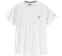 Carhartt Force Relaxed Fit Midweight Short Sleeve Pocket Maglietta, bianco, taglia S per maschi