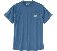Carhartt Force Relaxed Fit Midweight Short Sleeve Pocket Maglietta, blu/blu, Taglia M