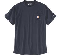 Carhartt Force Relaxed Fit Midweight Short Sleeve Pocket Maglietta, blu scuro, Taglia M