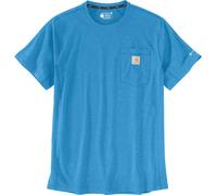 Carhartt Force Relaxed Fit Midweight Short Sleeve Pocket Maglietta, blu, Taglia XL
