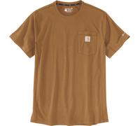 Carhartt Force Relaxed Fit Midweight Short Sleeve Pocket Maglietta, marrone, Taglia M
