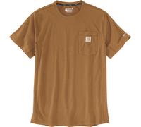 Carhartt Force Relaxed Fit Midweight Short Sleeve Pocket Maglietta, marrone, taglia S per maschi