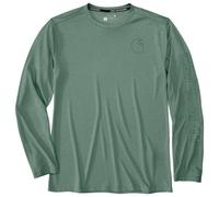 Carhartt - Force Sun Defender Relaxed L/S Logo - Maglia a manica lunga M turchese