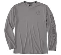 Carhartt - Force Sun Defender Relaxed L/S Logo - Maglia a manica lunga XXL grigio