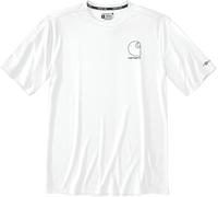 Carhartt Force Sun Defender™ Short-Sleeve Logo Graphic T-shirt funzionale, Bianco, Taglia XL