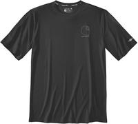 Carhartt Force Sun Defender™ Short-Sleeve Logo Graphic T-shirt funzionale, nero, Taglia M