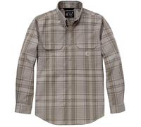 Carhartt Fort Loose LS Plaid Camicia, grigio/marrone, Taglia 2XL