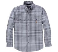 Carhartt Fort Loose LS Plaid Camicia, grigio, Taglia L