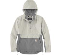 Carhartt Packable Anorak, giacca tessile donna XS female Grigio Chiaro/Grigio