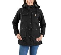 Carhartt Loose Fit Weathered Duck Cappotto da donna, nero, taglia M per donne