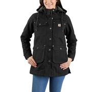 Carhartt Loose Fit Weathered Duck Cappotto da donna, nero, taglia S per donne