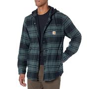Carhartt Flannel-Fleece, camicia/giacca con cappuccio S male Grigio/Grigio Scuro (Elm)