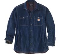 Carhartt Workwear Camicia Denim-Fleece foderata con bottoni Blu scuro (H84) Taglia S