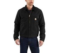 Carhartt Giacca Detroit, Vestibilità Comoda, In Tessuto Duck Con Fodera Tipo Coperta A Righe, Uomo, Nero, L