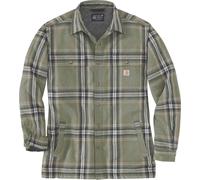Carhartt Flannel-Sherpa, camicia/giacca S male Verde Scuro/Grigio (G72)