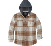 Carhartt Rugged Flex Flannel Hooded Camicia, marrone, taglia S