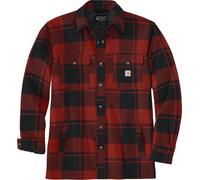 Carhartt Heavyweight Flannel Sherpa Camicia, rosso, taglia S