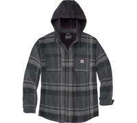 Carhartt Rugged Flex Flannel Fleece, giacca in tessuto S male Nero/Grigio