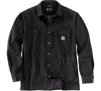 Carhartt Fleece Lined Snap Front Camicia, nero, Taglia XL