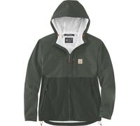 Carhartt Relaxed Fit Packable giacca antipioggia impermeabile, grigio-verde, taglia M per maschi